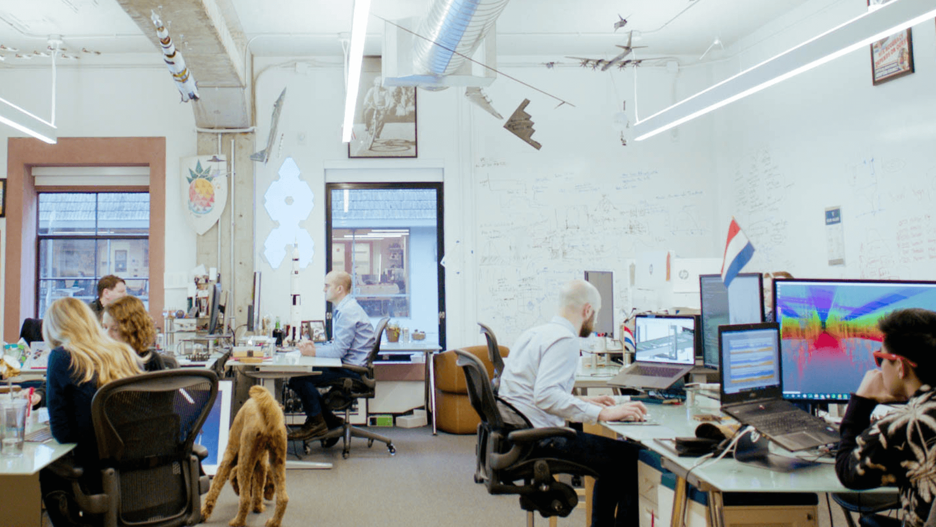 Lineage Data Science team collaboratively working on Lineage Eye in the bustling San Francisco office.