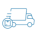 Icon representing efficient transportation and delivery flow