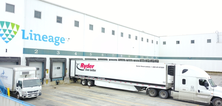 Exterior photo of Lineage's Vernon 1 facility