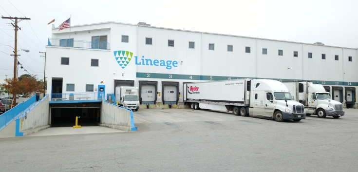 Exterior photo of Lineage's Vernon 1 facility