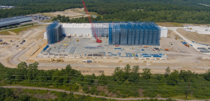 Aerial shot of the Hazelton facility