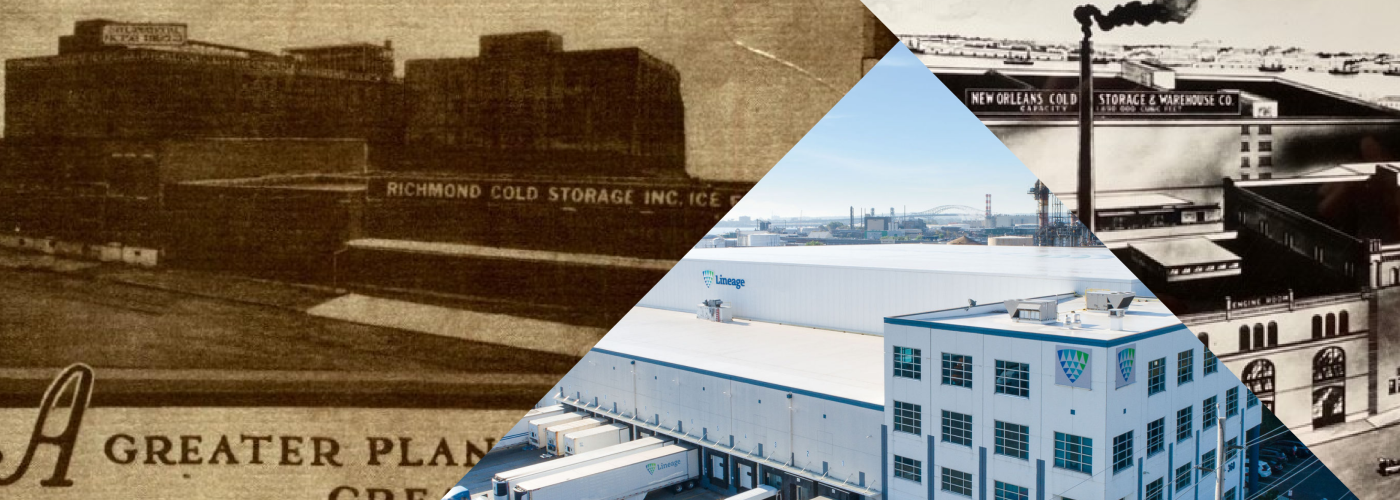 Collage of Lineage warehouses through the years