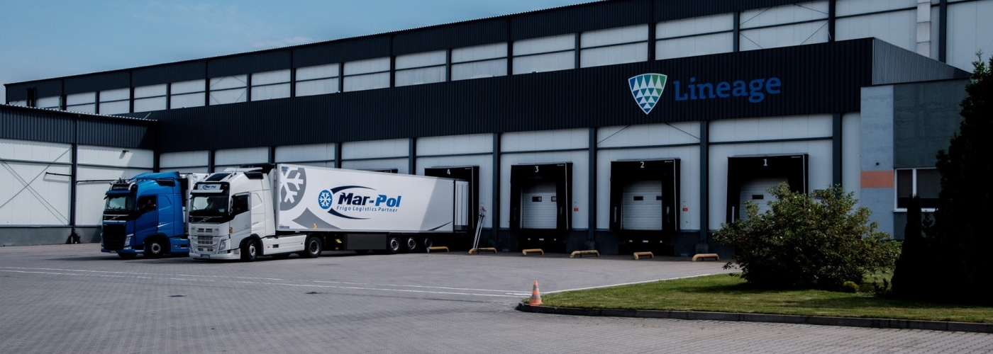 Loading docks at Lineage's Gnatowice facility