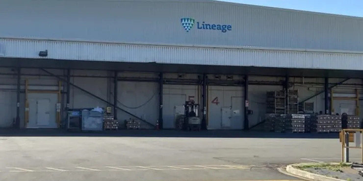 Bild einer temperaturgeregelten Lagerhalle Lineage