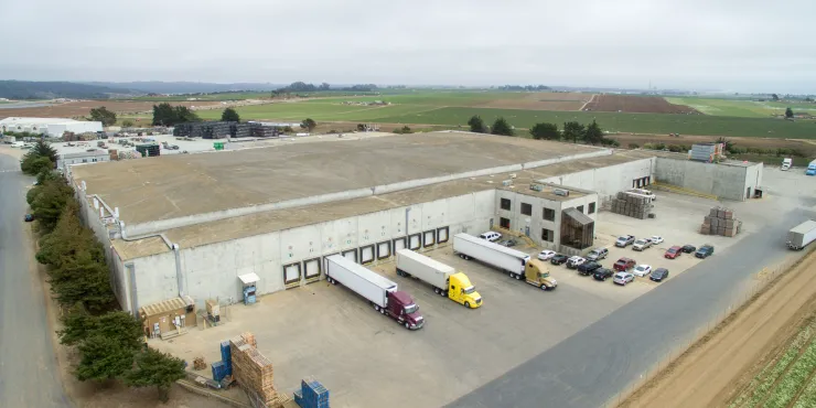 Aerial photo of Lineage's Watsonville -  Hilltop