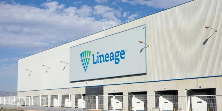 Bild einer temperaturgeregelten Lagerhalle Lineage
