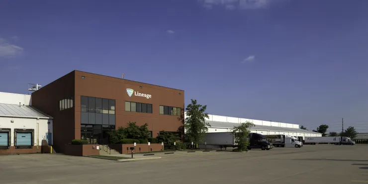 Außenansicht des Werks Lineage in Louisville – Winstead