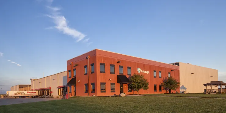 Foto dell'esterno dello stabilimento Lineage a Springfield, Ohio