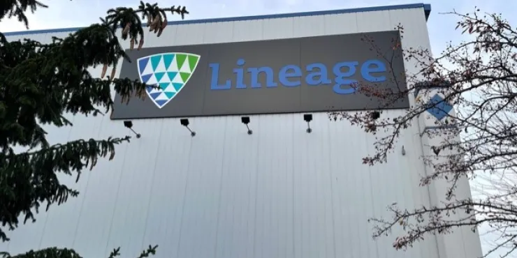 Immagine di un magazzino Lineage controllata Lineage