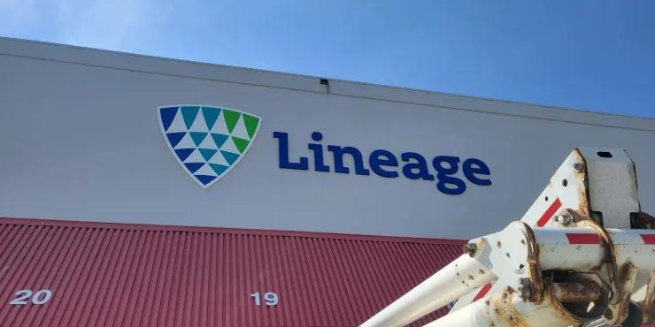 Bild einer temperaturgeregelten Lagerhalle Lineage