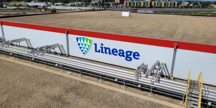 Bild einer temperaturgeregelten Lagerhalle Lineage