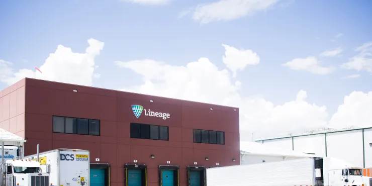 Exterior photo of Lineage's Tremonton facility