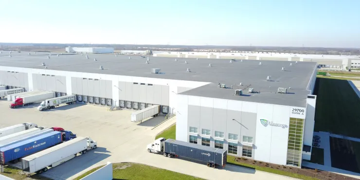 Aerial photo of Lineage's Wilmington -  Graaskamp facility