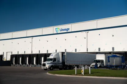cold storage warehouse at Dallas-Dynasty Lineage facility.