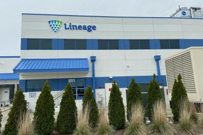 Lineage's cold storage warehouse in Joliet, IL provides supply chain solutions in the Chicagoland region.