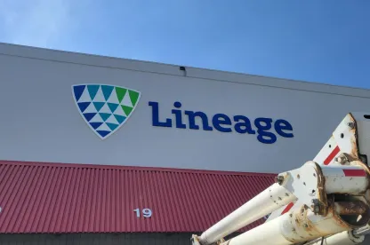 Exterior view of Lineage’s Calgary - Foothills cold storage warehouse