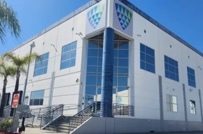 Exterior view of Lineage’s Vernon 9 cold storage facility at 2050 E. 55th Street