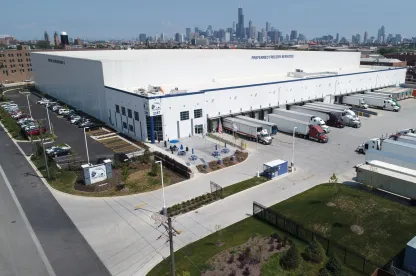 Lineage's Chicago - South Wood cold storage facility provides supply chain services, like drayage, managed transportation and cold storage warehousing in the Midwest.