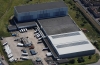 Aerial photograph of Lineage's premier port-connected cold chain facility in Grimsby, UK