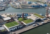 Aerial photograph of Lineage's cold storage facility in Ijmuiden, Netherlands